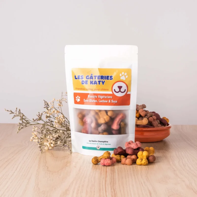 Le Festin Champêtre, assortiment de biscuits pour chien sans allergènes